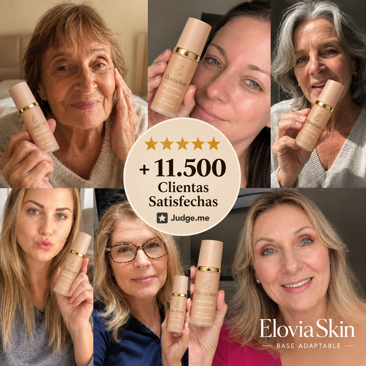EloviaSkin SPF50 – Base de maquillaje adaptativa