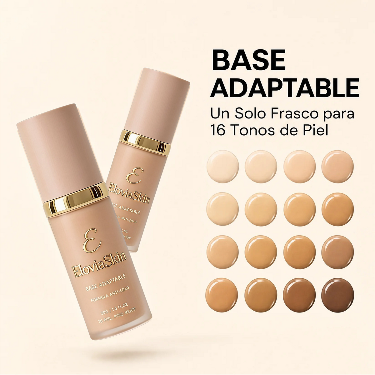 EloviaSkin SPF50 – Base de maquillaje adaptativa