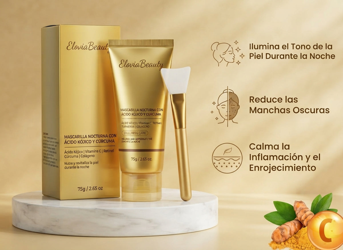 GoldMask — Mascarilla Nocturna Peel-Off de Cúrcuma y Ácido Kójico