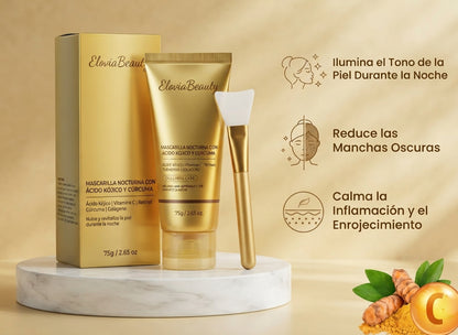 GoldMask — Mascarilla Nocturna Peel-Off de Cúrcuma y Ácido Kójico